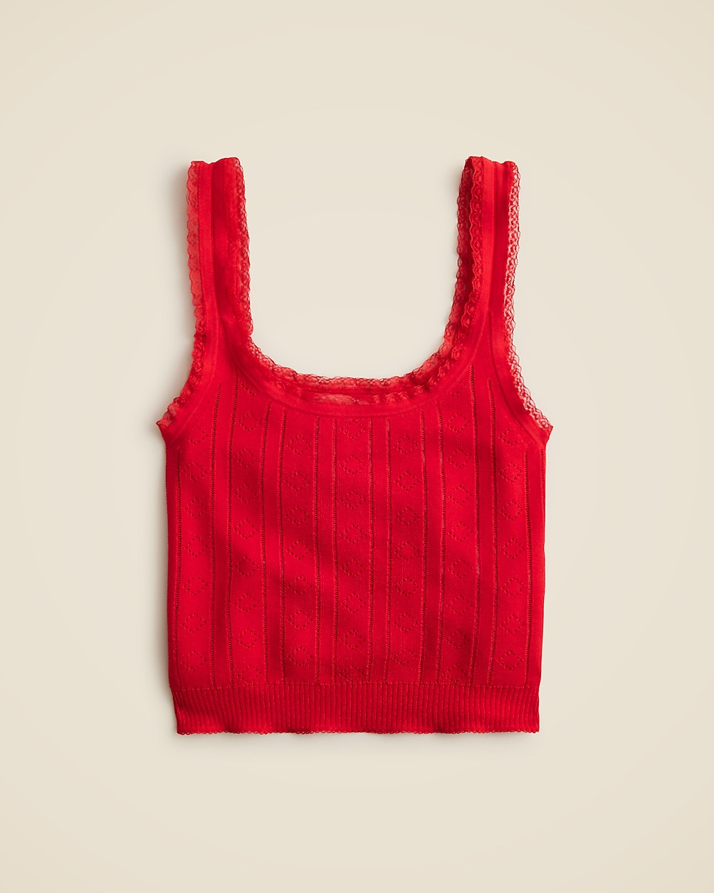 Pointelle sweater-tank in premium ultrafine cotton | J. Crew US