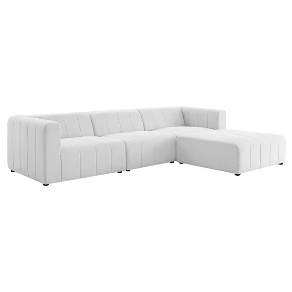 Bartlett Upholstered Fabric Upholstered Fabric 4-Piece Sectional Sofa by Modway | Wayfair North America