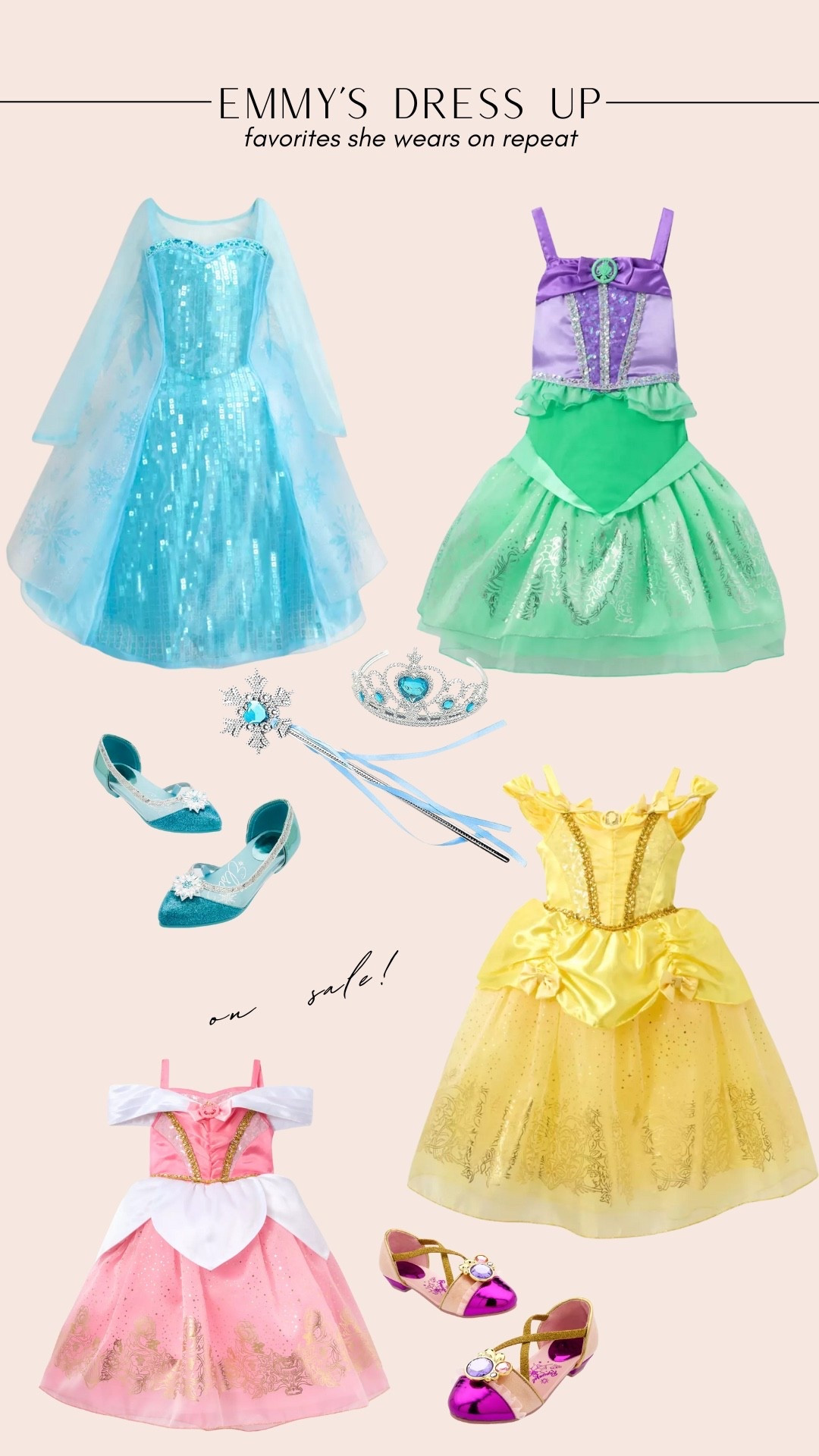 Emmy’s fave dress up dresses and accessories!