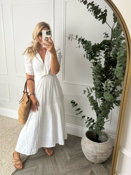 Everyone needs a white summer dress and this one is gorgeous. I’m wearing a uk size 8 but it was quite tight on the bust area so go up a size if you’ve got a bigger bust! 

#LTKstyletip #LTKsummer #LTKmidsize