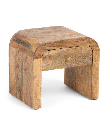 18x16x14 One Drawer Solid Wood Darcy Nightstand | TJ Maxx
