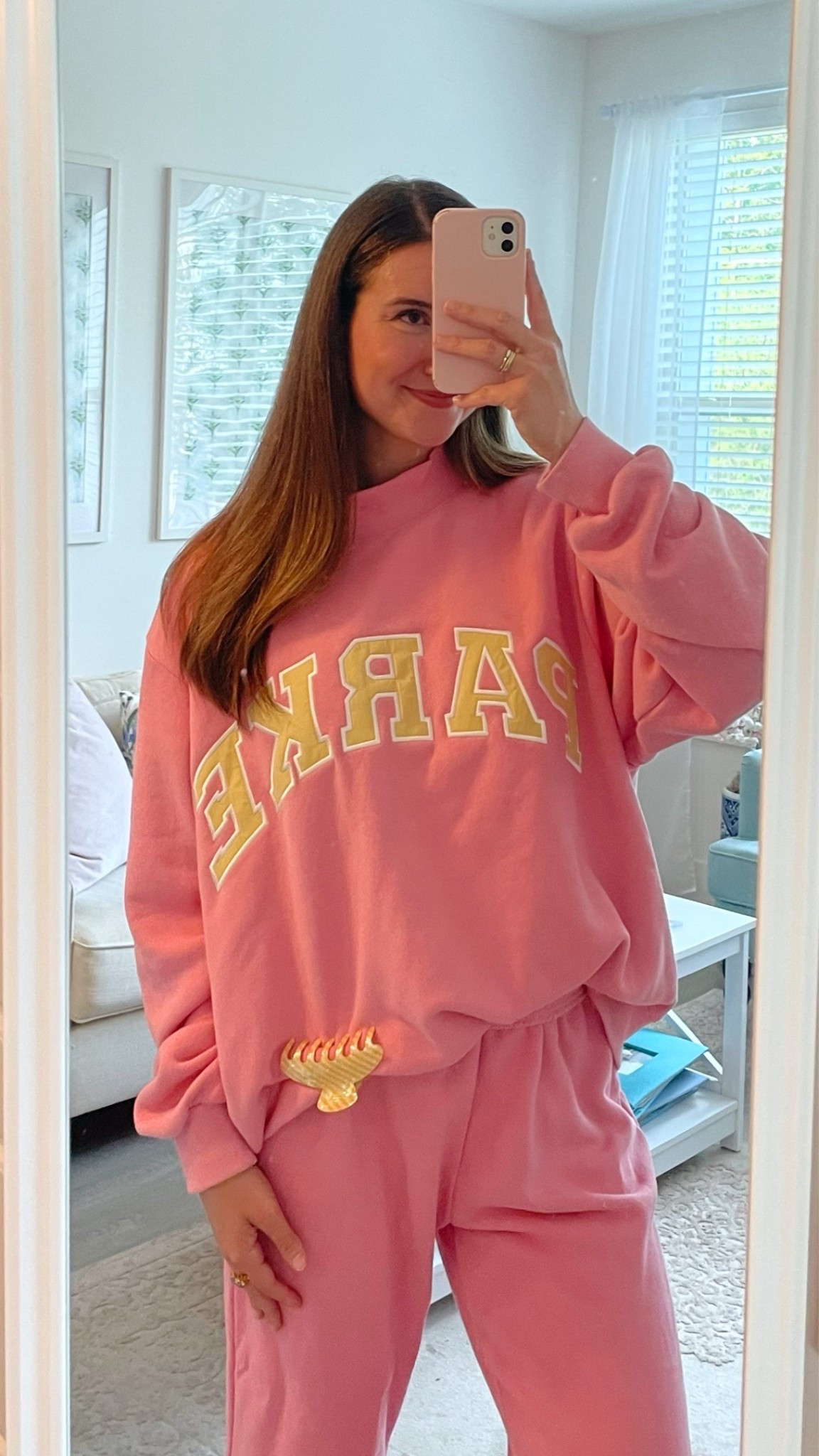 Parke 💛 So excited for their Birthday drop!! I wear a size XS/S and size up to the L/XL for an oversized fit - I’m 5’9” for reference. Wearing a size Medium in the pants for the inseam length!

#LTKU #LTKootd #LTKdayinmylife