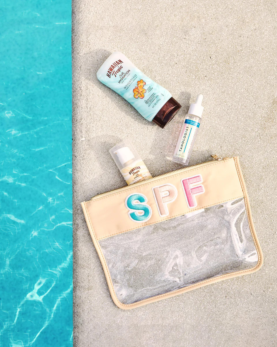 SPF Clear Pouch - Camel | KenzKustomz