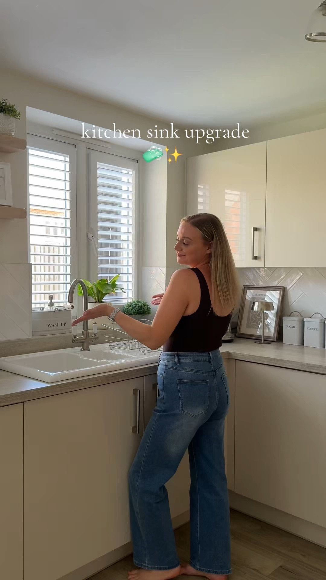 Kitchen sink upgrade ✨ neutral aesthetic drying rack

#LTKuk #LTKhome #LTKjeans