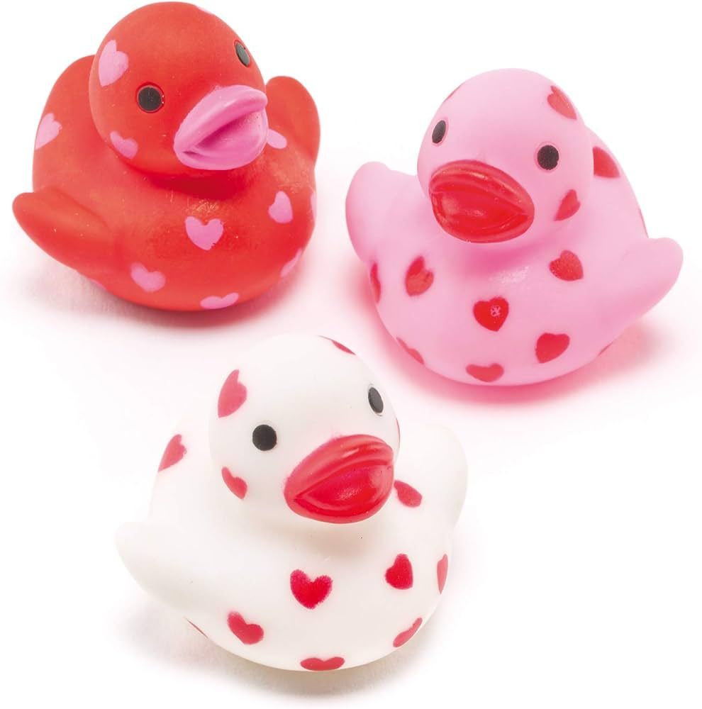 Baker Ross AF217 Mini Heart Floating Rubber Ducks (Pack of 6) Perfect Party Favor Bag Filler for ... | Amazon (UK)