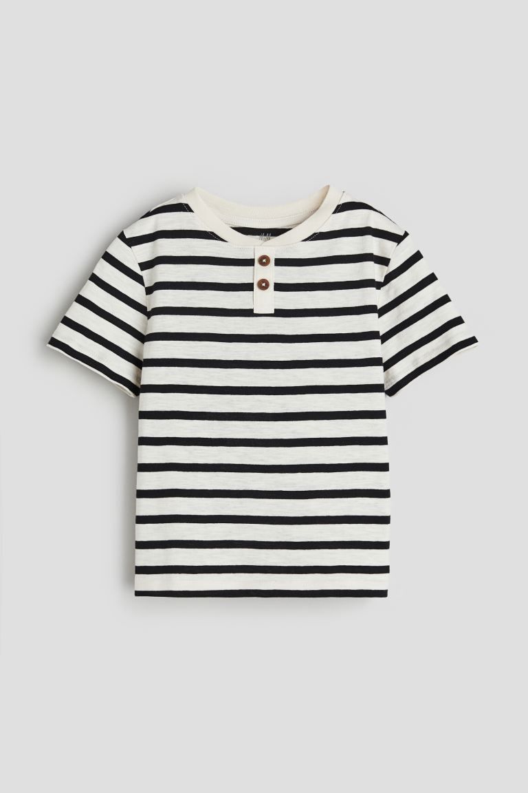 Cotton Henley T-shirt | H&M (US + CA)