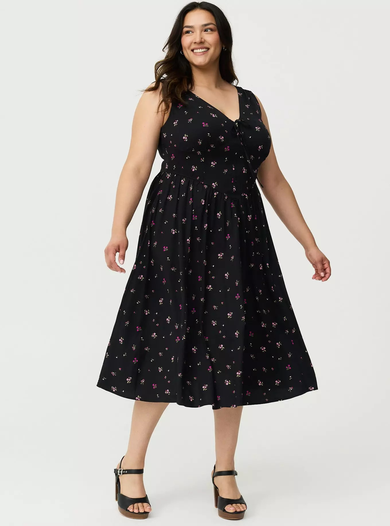 Corset Detail Midi Dress | Torrid (US & Canada)