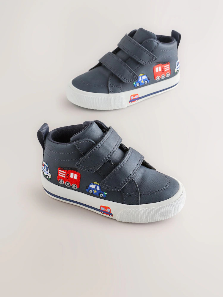 Buy Navy Transport Standard Fit (F) Touch Fastening Boots from Next USA | Next US