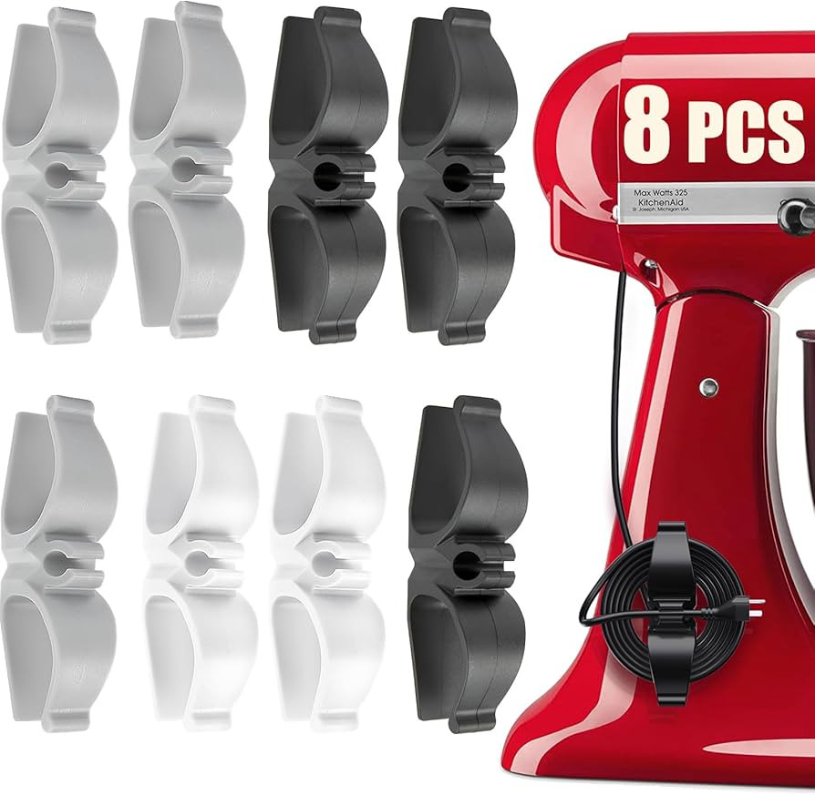 Cord Organizer for Appliances, 8 Pack Upgraded Kitchen Appliance Cord Organizer Stick On Applianc... | Amazon (US)