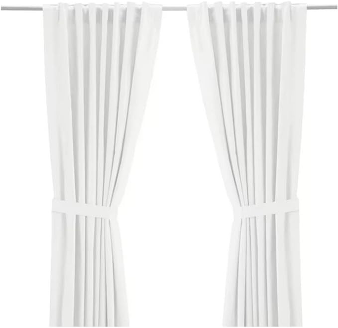 IKEA Ritva White Curtain Set - Size: 57 x 98 (1, White) | Amazon (US)