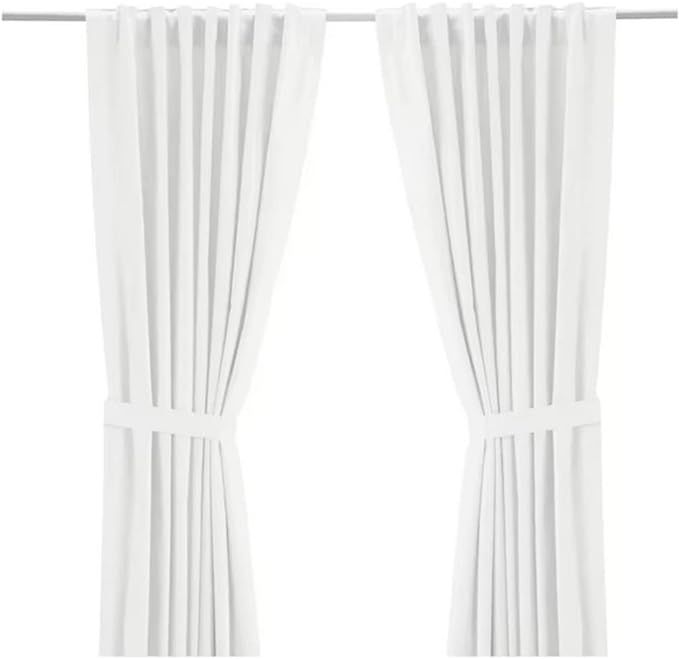 IKEA Ritva - Juego de cortinas blancas - Tamaño: 57 x 98 pulgadas (1, blanca) | Amazon (US)