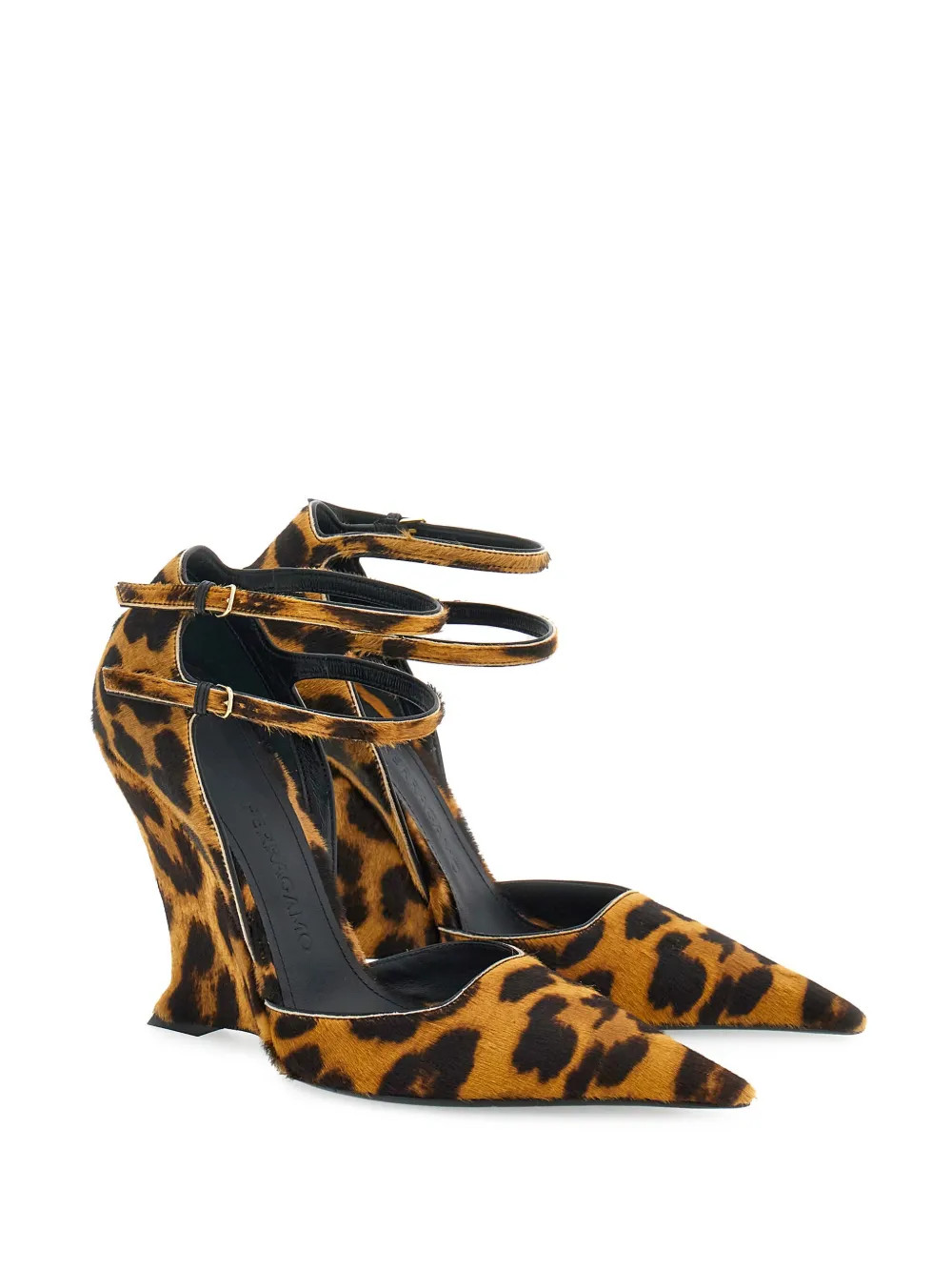 Ferragamo Vidya 105mm leopard-pattern Leather Pumps - Farfetch | Farfetch Global
