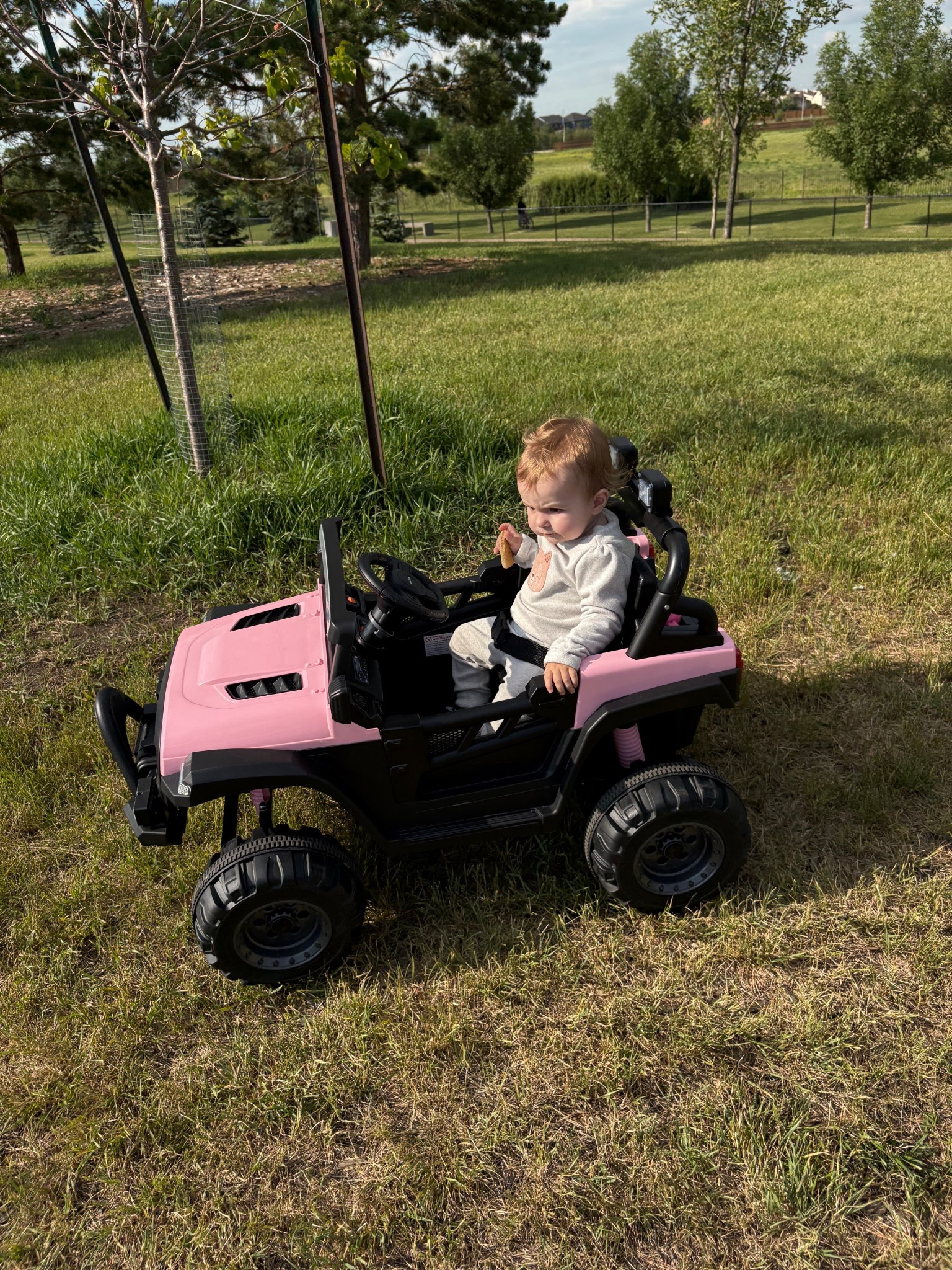 This is the ever gift she ever got. 
She loves this thing. Like to a point she wakes up and first thing she goes to look for the car. 