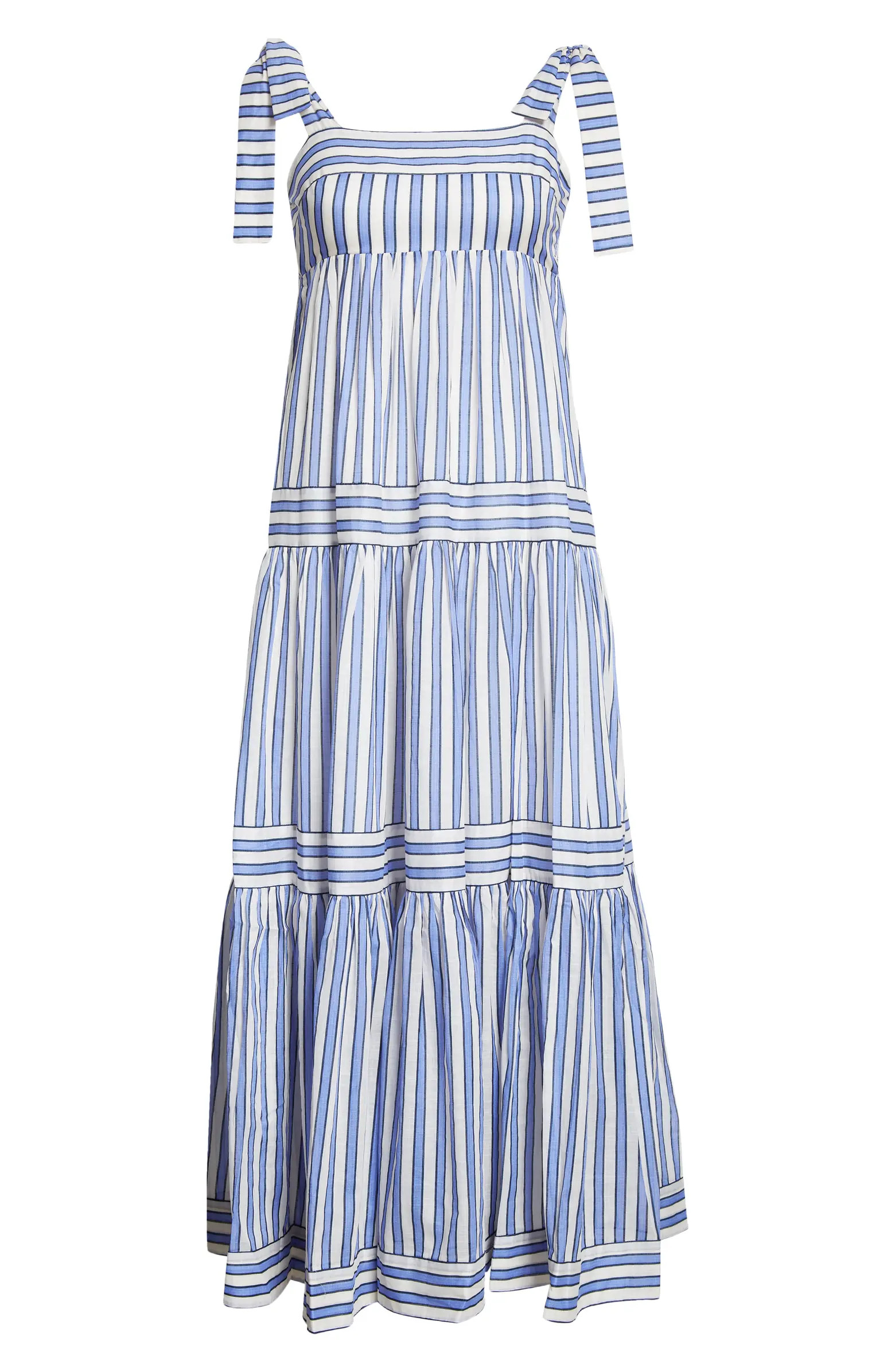 Zimmermann Pattie Tie Shoulder Cotton Maxi Dress | Nordstrom | Nordstrom