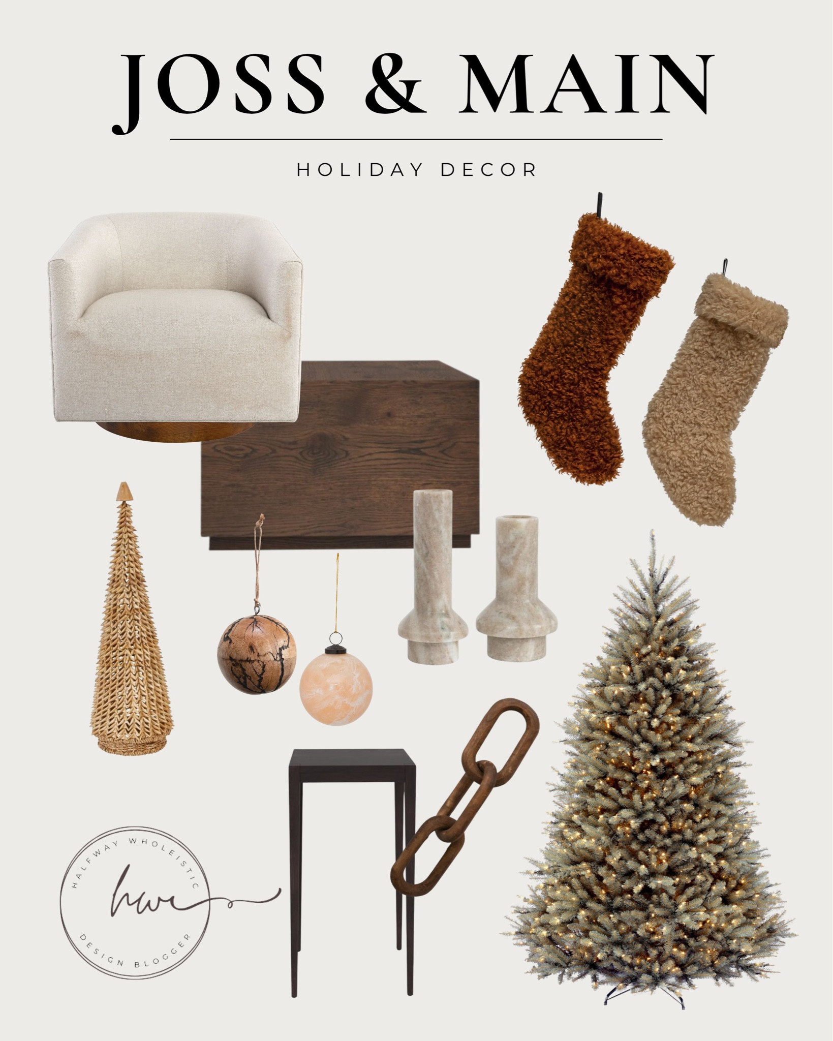 Holiday decor from our family room! 

Christmas decor. Home decor. Joss & main  

#LTKhome #LTKSeasonal #LTKunder100