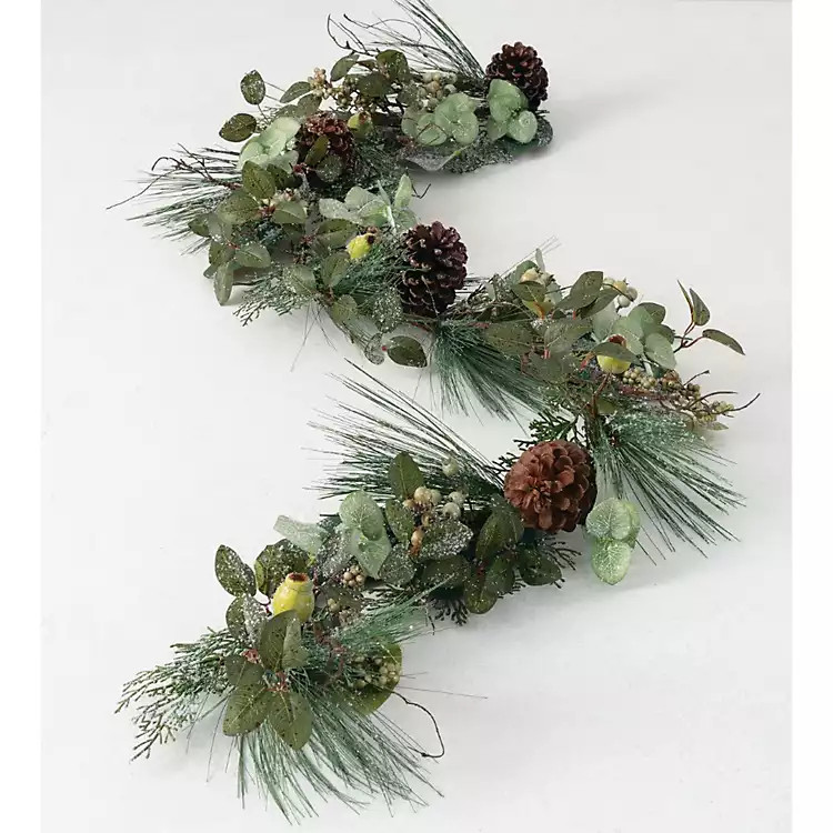 Faux Pine Cone and Berry Garland | Kirkland's Home