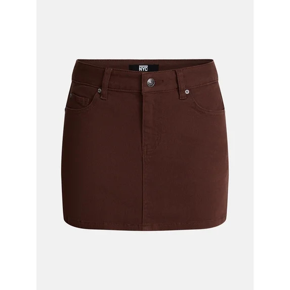 Madden NYC Women's Twill Mini Skirt, Sizes XXS-XXL | Walmart (US)