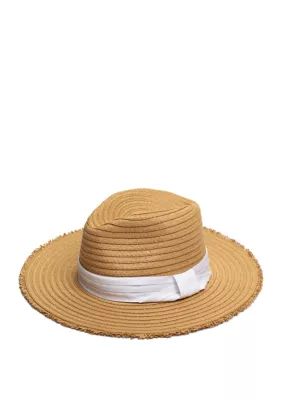 Cejon Women's Panama Straw Hat With Solid Band - - | Belk