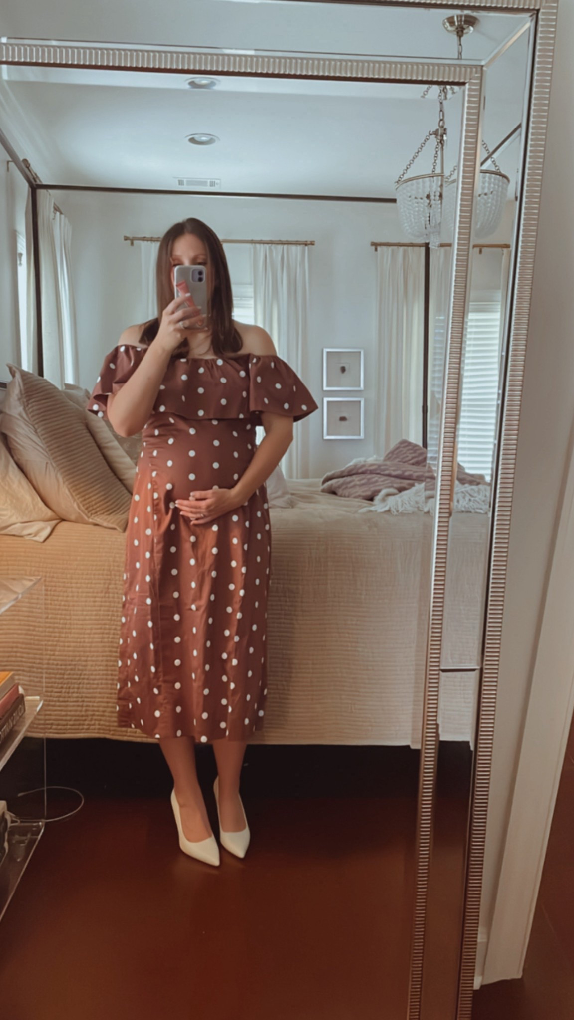 Wearing a large 33 weeks pregnant #babyshowerdress 

#LTKFindsUnder50 #LTKBump