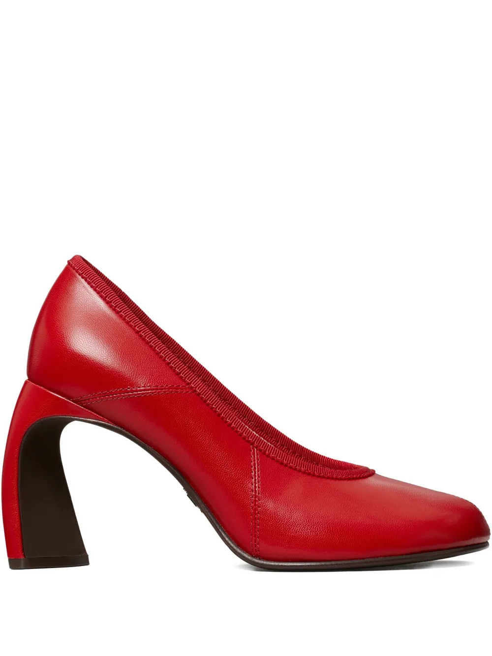 Tory Burch 90mm peep-toe pumps - Red | Farfetch Global
