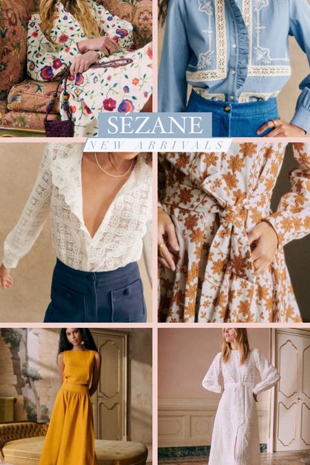 Sezane, summer dress, dresses, tops, lace shirt, 