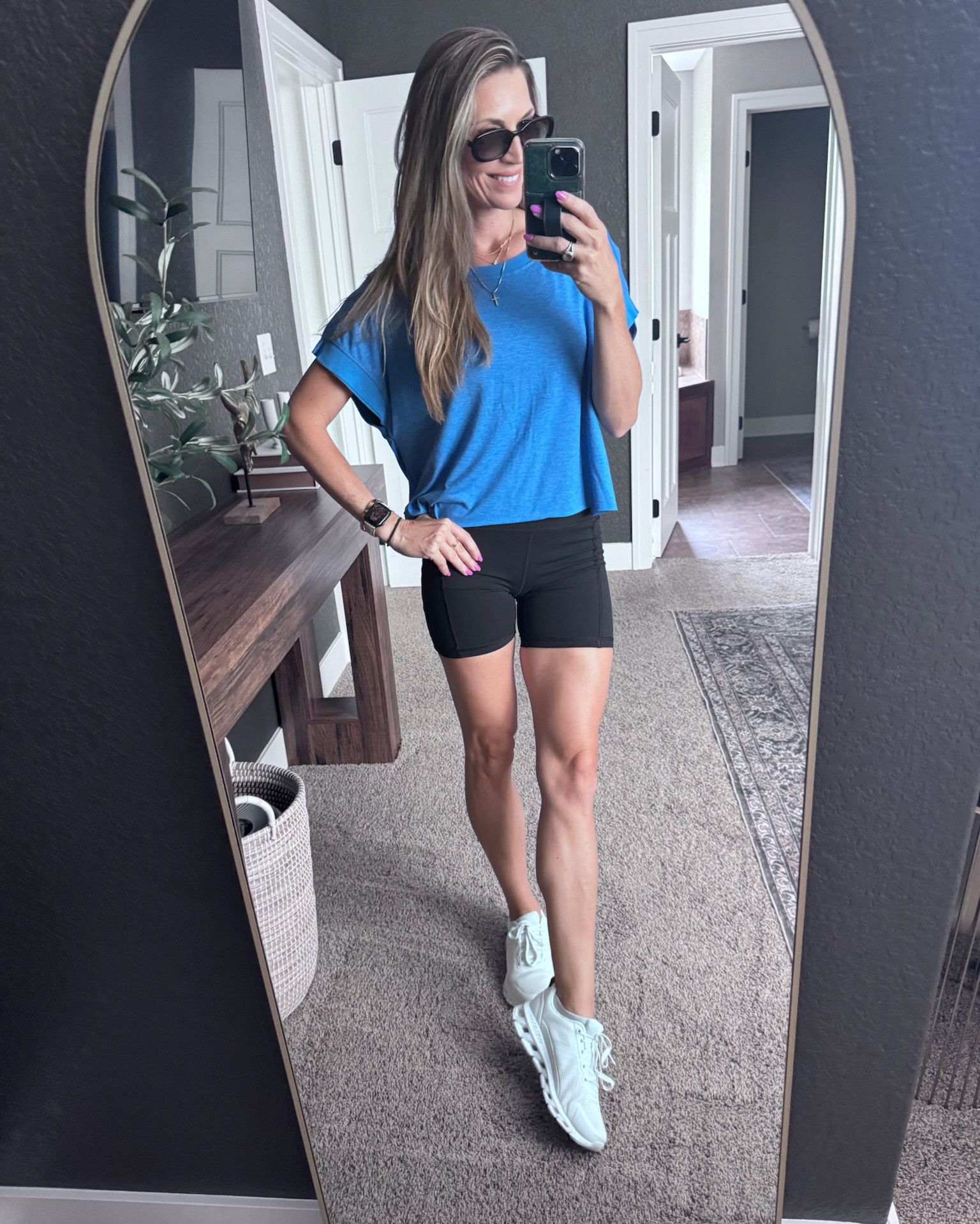 Sunday fit on repeat ➡️ oversized tee, biker shorts & sneakers 🙌 comfy and cute!

 #SundayStyle #OOTD

#LTKActive #LTKSaleAlert #LTKFindsUnder50