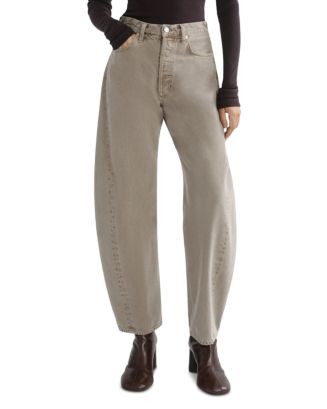Luna Pieced High Rise Curved Tapered Jeans in Cedar | Bloomingdale's (US)