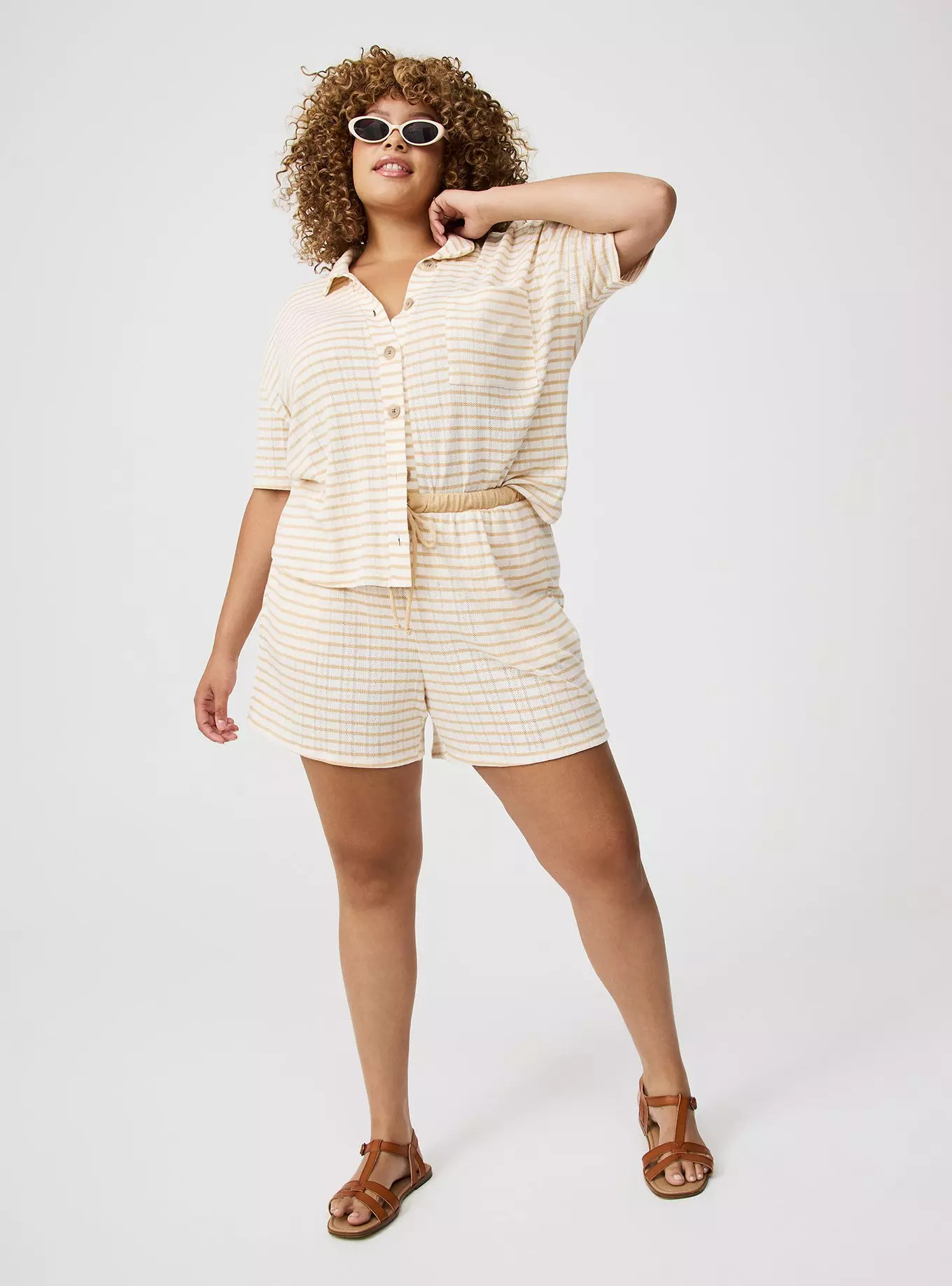 High-Rise Drawstring Knit Short | Torrid (US & Canada)