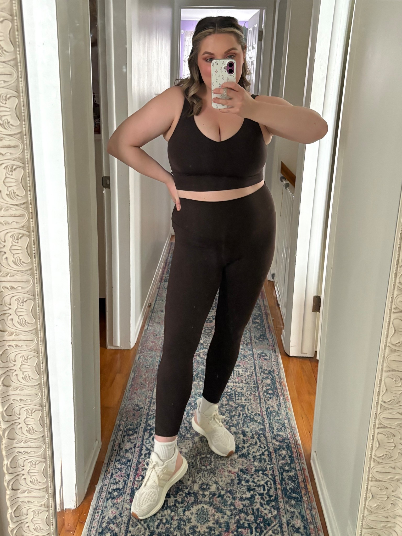 Let them be the reason, not the excuse.

I want my girls to grow up in a home where they learn to be strong and How to tread their bodies with love and kindness. And that starts with me! Those little ears and eyes are always watching and listening. They see the way we treat ourselves, so I’m doing my best to treat myself with a whole lotta love. 

Outfit details 👇🏻 

This chocolate brown work out set has me feeling 🔥
Would recommend  the top for low impact workouts. 

Top-XL
Leggings -L



#LTKActive #LTKMidsize #LTKfitnessgoals