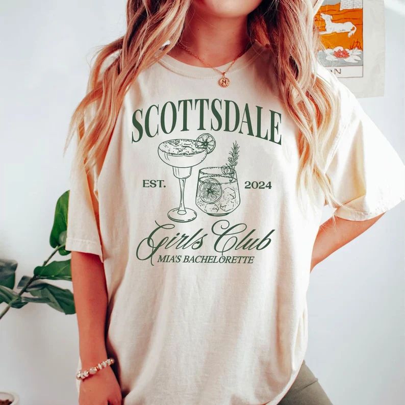 Scottsdale Bachelorette Shirts Scottsdale Bachelorette Party T Shirt Personalized Luxury Bachelor... | Etsy (US)