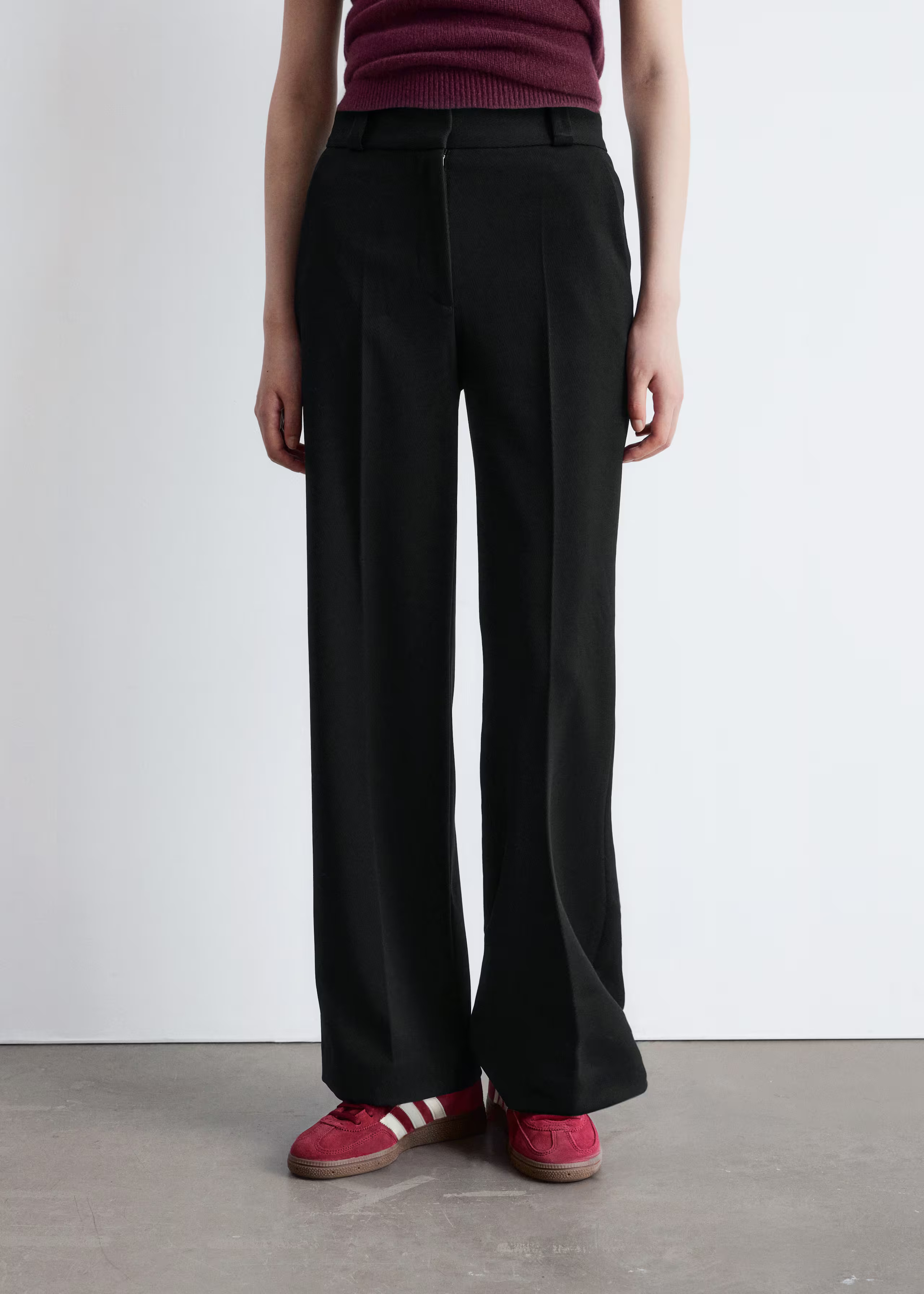 Wide Press-Crease Trousers | & Other Stories UK