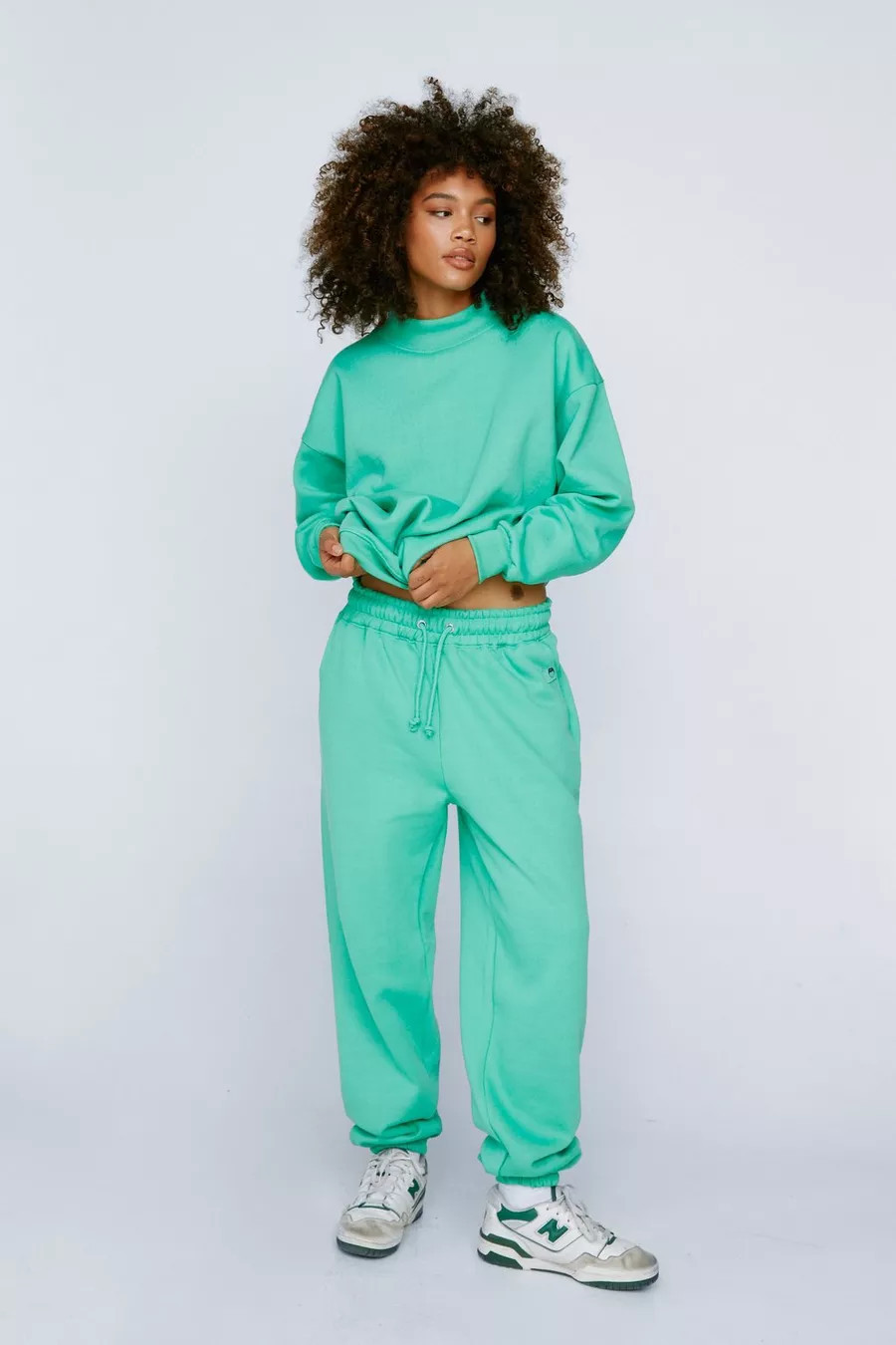 Tab Detail Cuffed Sweatpants | Nasty Gal (US)
