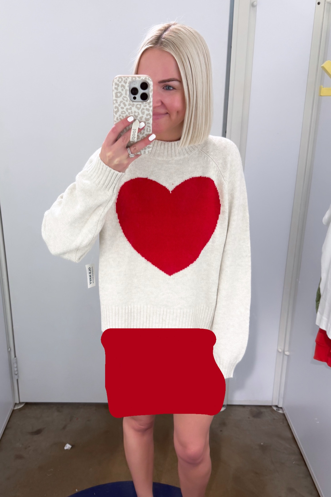 Soft loose Valentine sweater / heart sweater / red heart sweater / Valentine’s Day sweater 
Size: small (sized up, ran small) 

#LTKSeasonal #LTKSaleAlert #LTKFindsUnder50