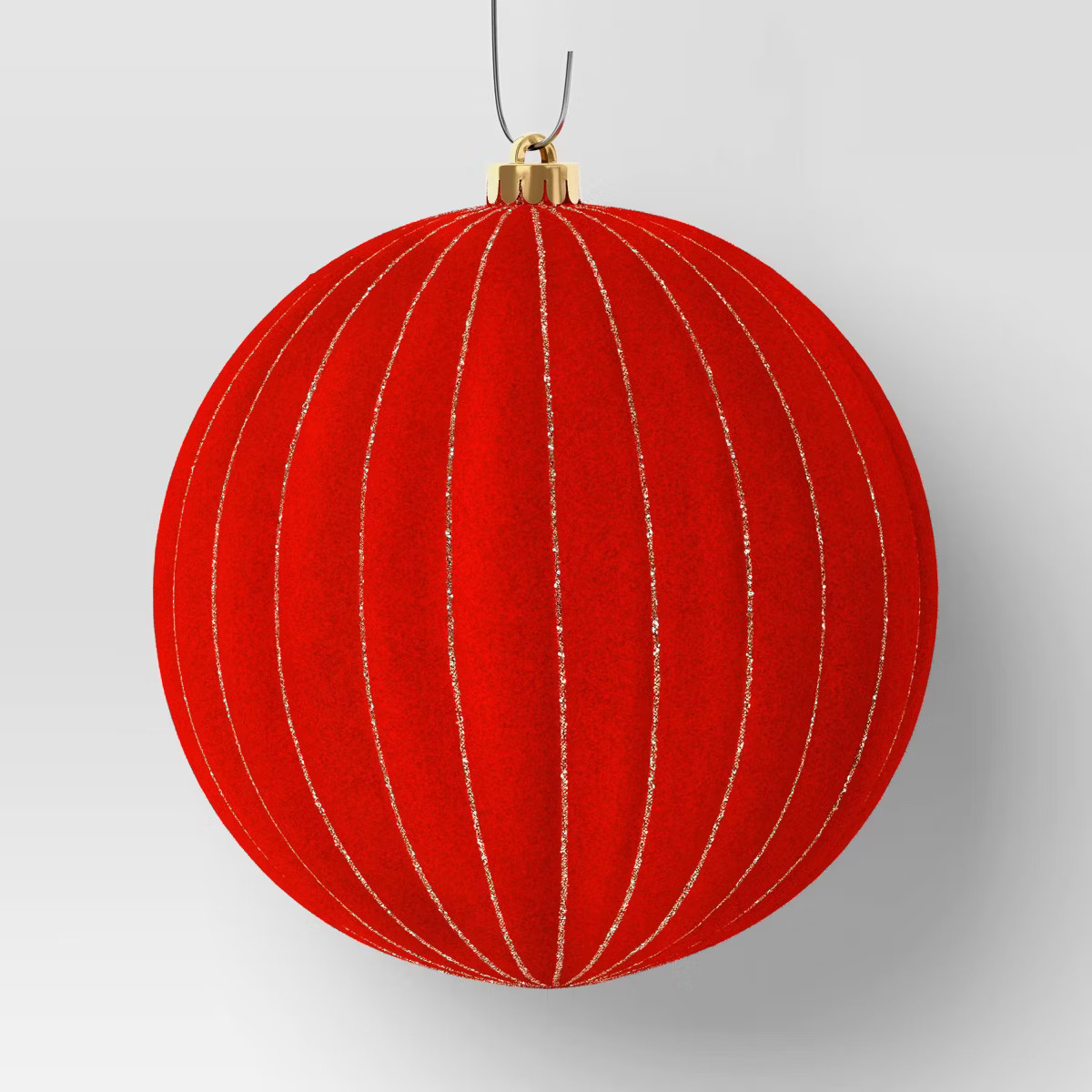 2ct Christmas 200mm Flocked Ribbed Glitter Ornament Set - Wondershop™ | Target