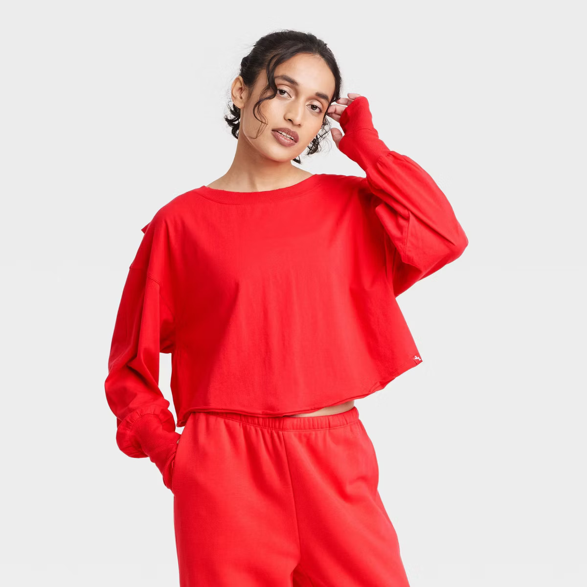Women's Cross Back Long Sleeve Top - JoyLab™ | Target