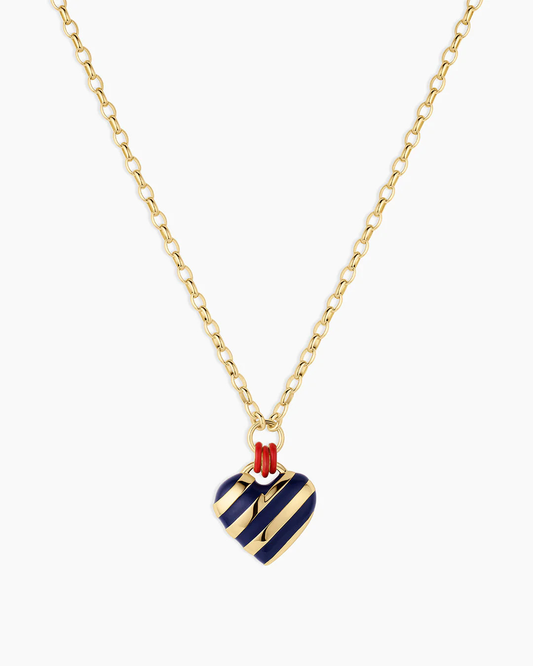 Campbell Enamel Heart Pendant Necklace | gorjana