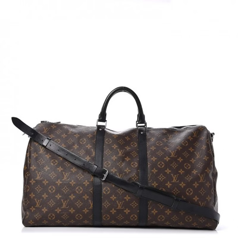 Men's Louis Vuitton Keepall Bandouliere Monogram Macassar (Without Accessories) 55 in Brown/Black | StockX