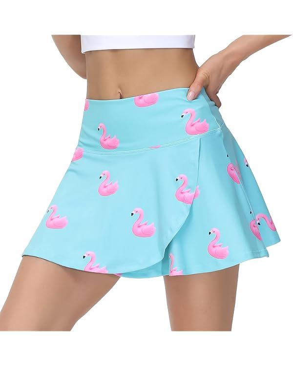 Millie Rose Tennis Skirts - Cute Golf Skort - High Waisted Pickleball Skirt with Undershorts and ... | Amazon (US)