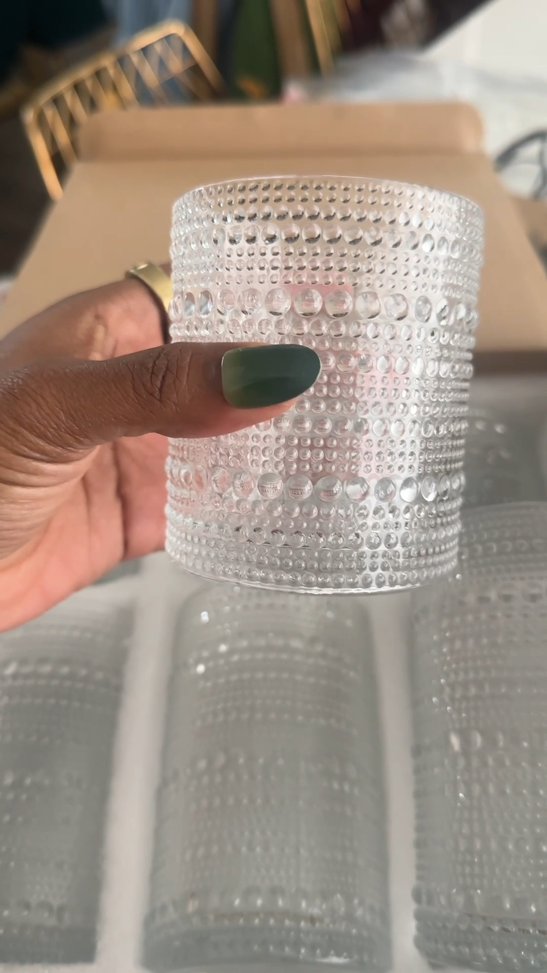 Hobnail glasses that make every sip feel a little more special. I grabbed these from Amazon and they are such a chic, affordable gift idea for anyone who loves hosting or pretty drinkware.

hobnail drinking glasses / amazon home finds / amazon hostess gift / glassware set / cute drinking glasses / holiday gift ideas / kitchen aesthetic / bar cart essentials / hobnail glasses / textured glassware / amazon drinkware / vintage style glasses / aesthetic kitchen finds / amazon home gifts / hostess gift ideas / bar cart decor / entertaining essentials / cute glass cups / affordable glassware / tumbler set / amazon kitchen must haves / neutral home decor / gift ideas for her / holiday hosting essentials

#LTKFindsUnder50 #LTKHome #LTKGiftGuide