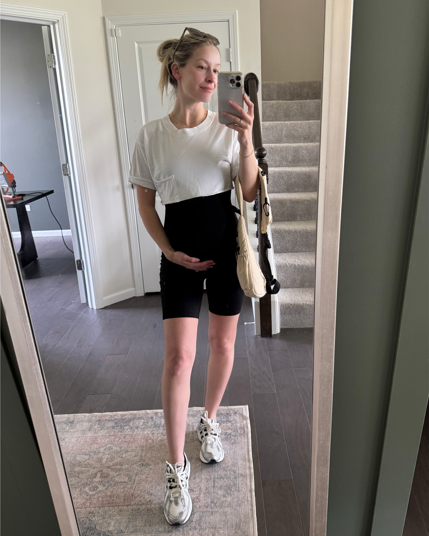 So comfy for the bump! Able to wear pre pregnancy size small because it’s so stretchy and not constricting. 

#LTKActive #LTKSeasonal #LTKBump