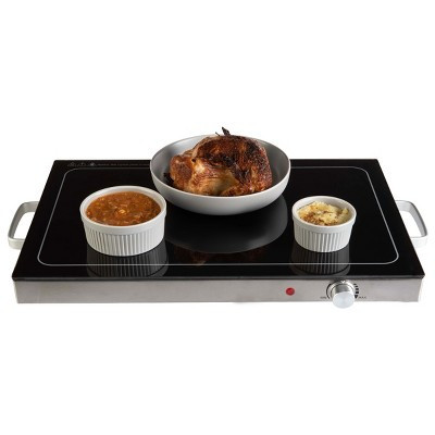 Classic Cuisine Electric Warming Tray - Food Warmer with 3 Temperature Settings, Stainless Steel Construction and Cool-Touch Handles | Target