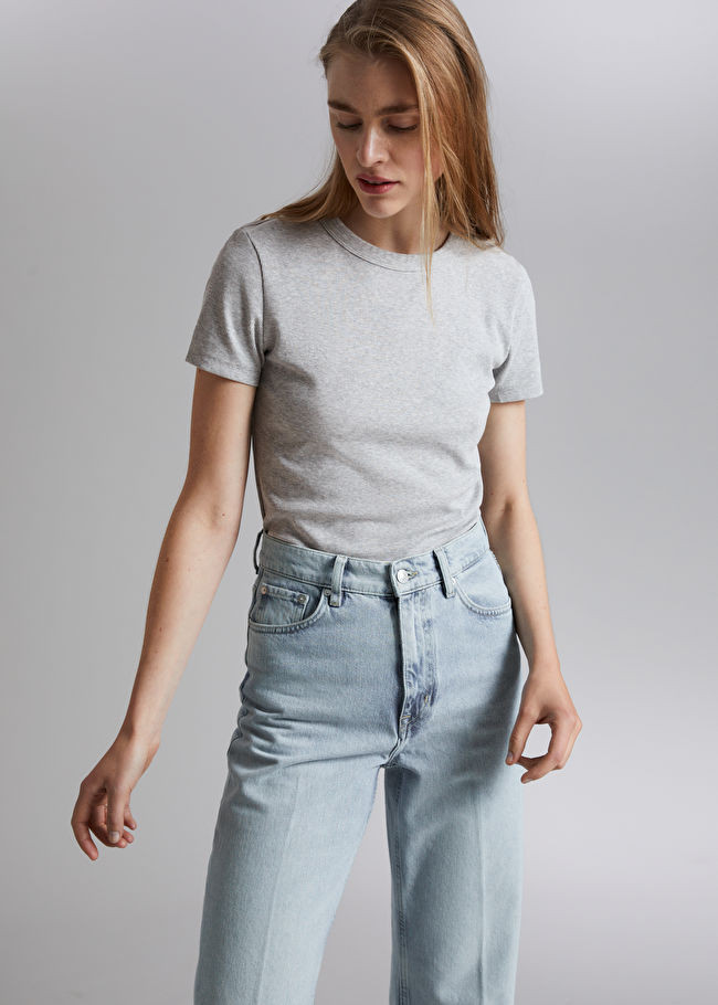 Ribbed Cropped T-Shirt | & Other Stories US