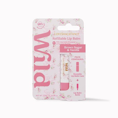 LoveShackFancy x Target – Wild Rosa Beaux Lip Starter Pink Mint/Brown Sugar & Vanilla Lip Balms - 0.15oz | Target