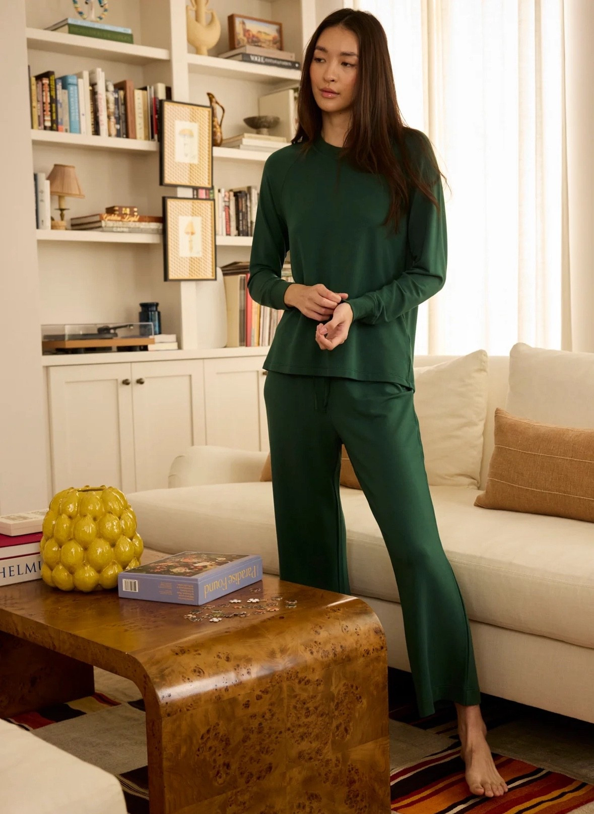 My favorite set comes in a few new colors and this beautiful green! It fits true to size and sized up when I was pregnant and it was perfect! 

#LTKSeasonal