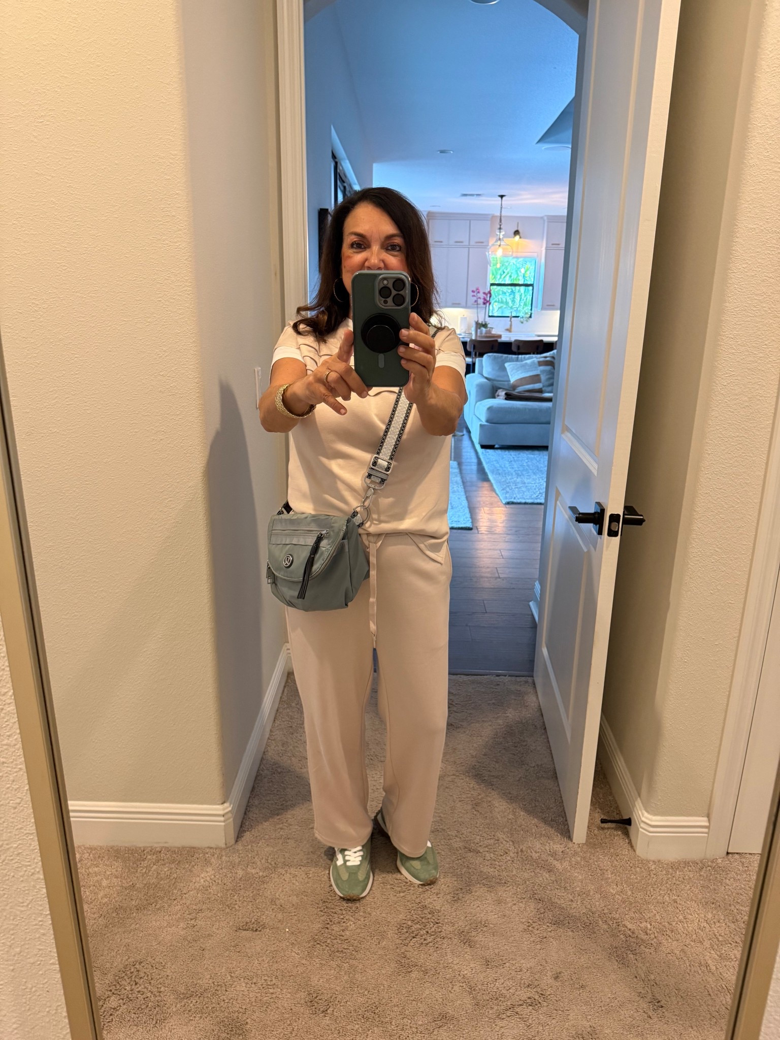 Recently, I was invited to a friends house for dinner and wanted something comfortable to wear but still put together. This outfit ended up being perfect - relaxed, easy, and exactly the kind of thing I reach for when I want to feel good without overthinking it! 

#LTKMidsize #LTKootd #LTKWorkwear