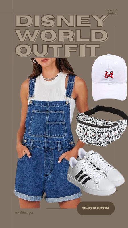 Women’s Disney World overalls outfit all from Amazon

White tank
Short overalls
Minnie Mouse hat
Mickey Mouse Fanny pack
Adidas sneakers

#LTKTravel #LTKSaleAlert #LTKFindsUnder100