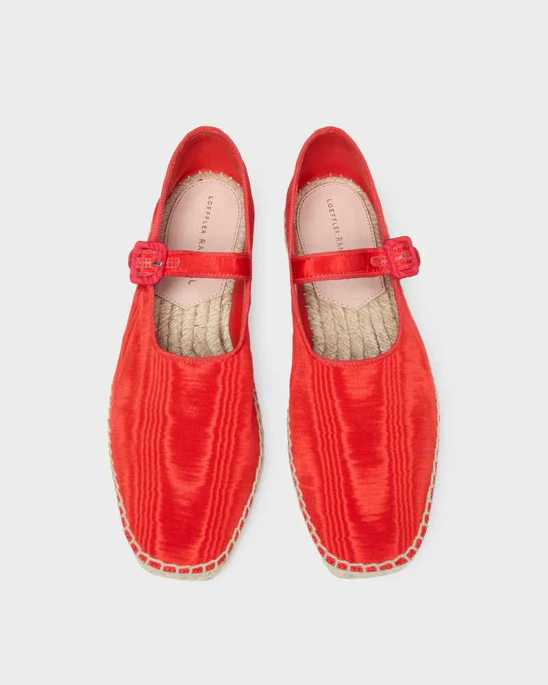 Clover Red Moiré Espadrille | Loeffler Randall