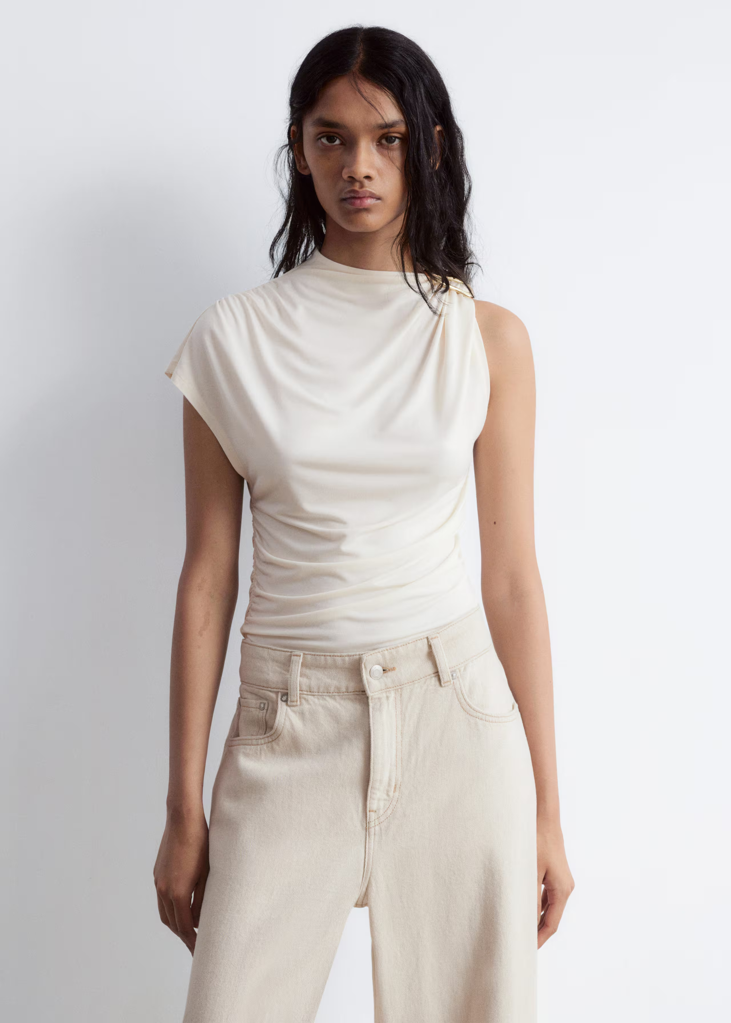 Ruche Gold-Buckle Top | & Other Stories - US