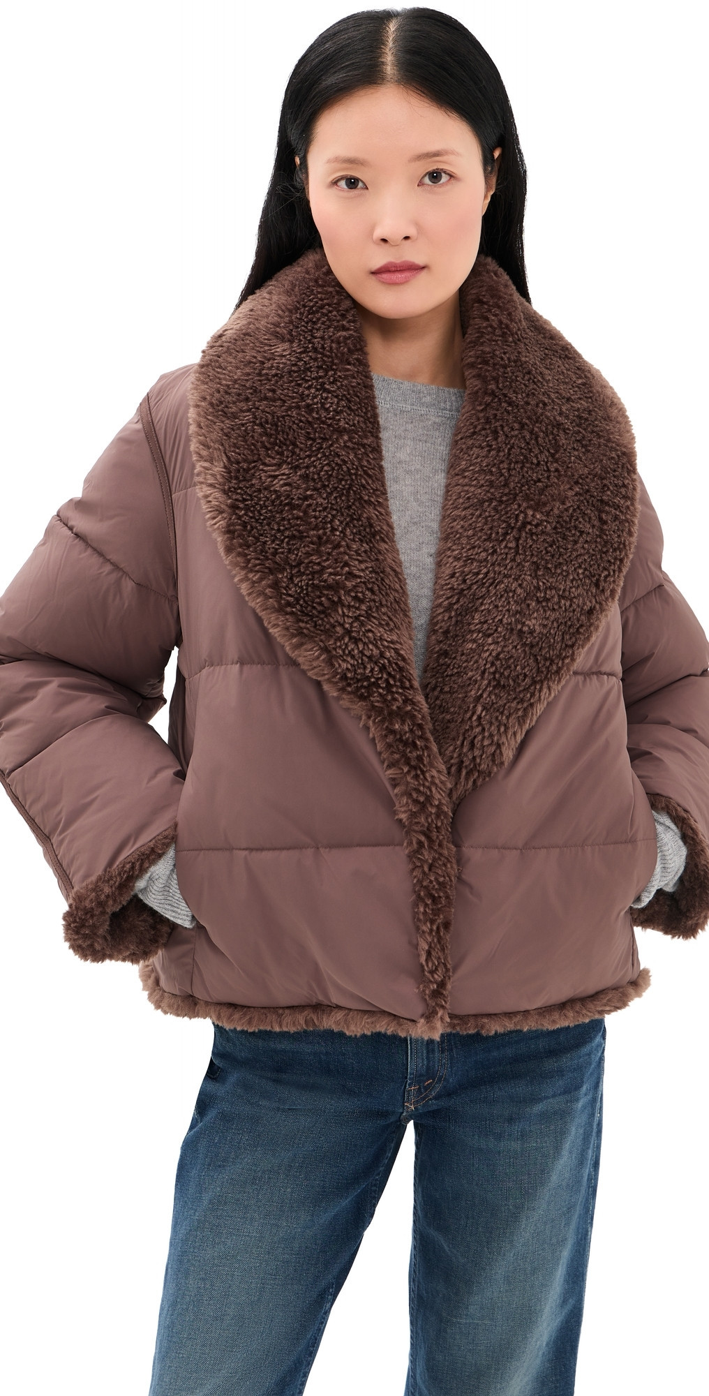 UGG Wylda Puffer Jacket Burnt Cedar M | Shopbop