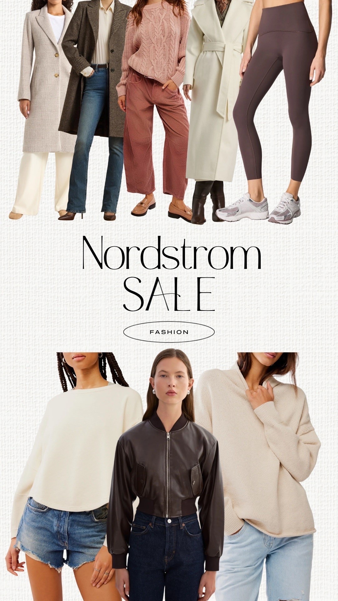 Nordstrom sale fashion finds for fall and winter. Long and short pea coats  and jackets. Oversize long sleeve shirts, tunics and cardigans. Moto jackets. High waisted compression leggings. Neutral elevated casual outfits. Tie waist jackets and cardigans.

#LTKSaleAlert #LTKSeasonal #LTKPetite